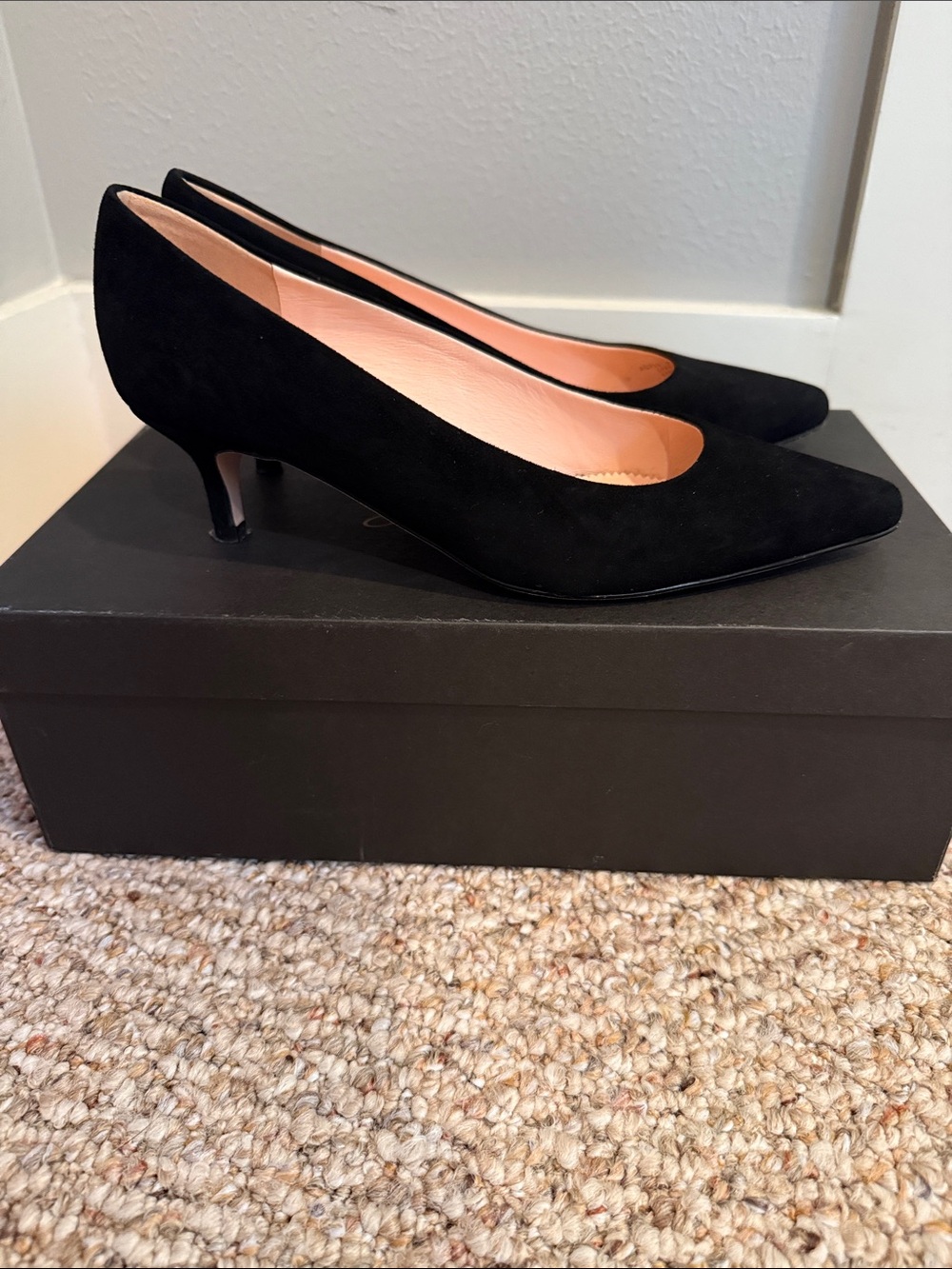 J. Crew Black Suede Pointed-Toe Pumps - Picture 4 of 6